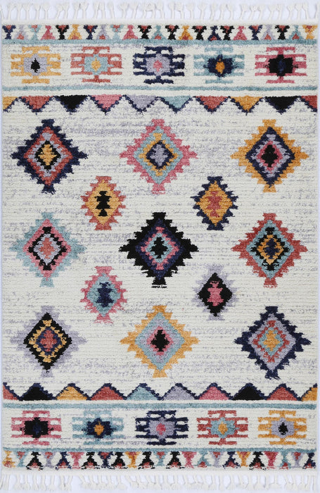 Bohemia Moroccan Tribal Tile Multi Rug