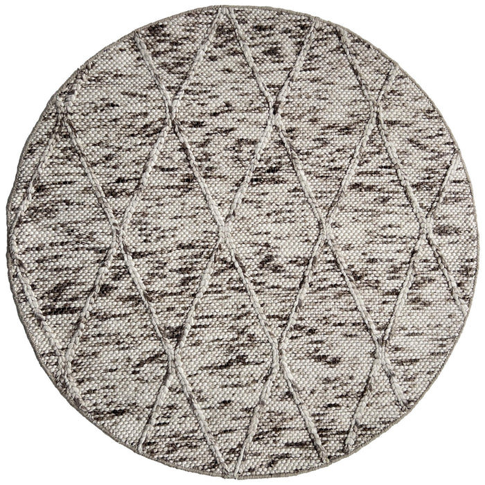 OmbreWool Natural Round Rug