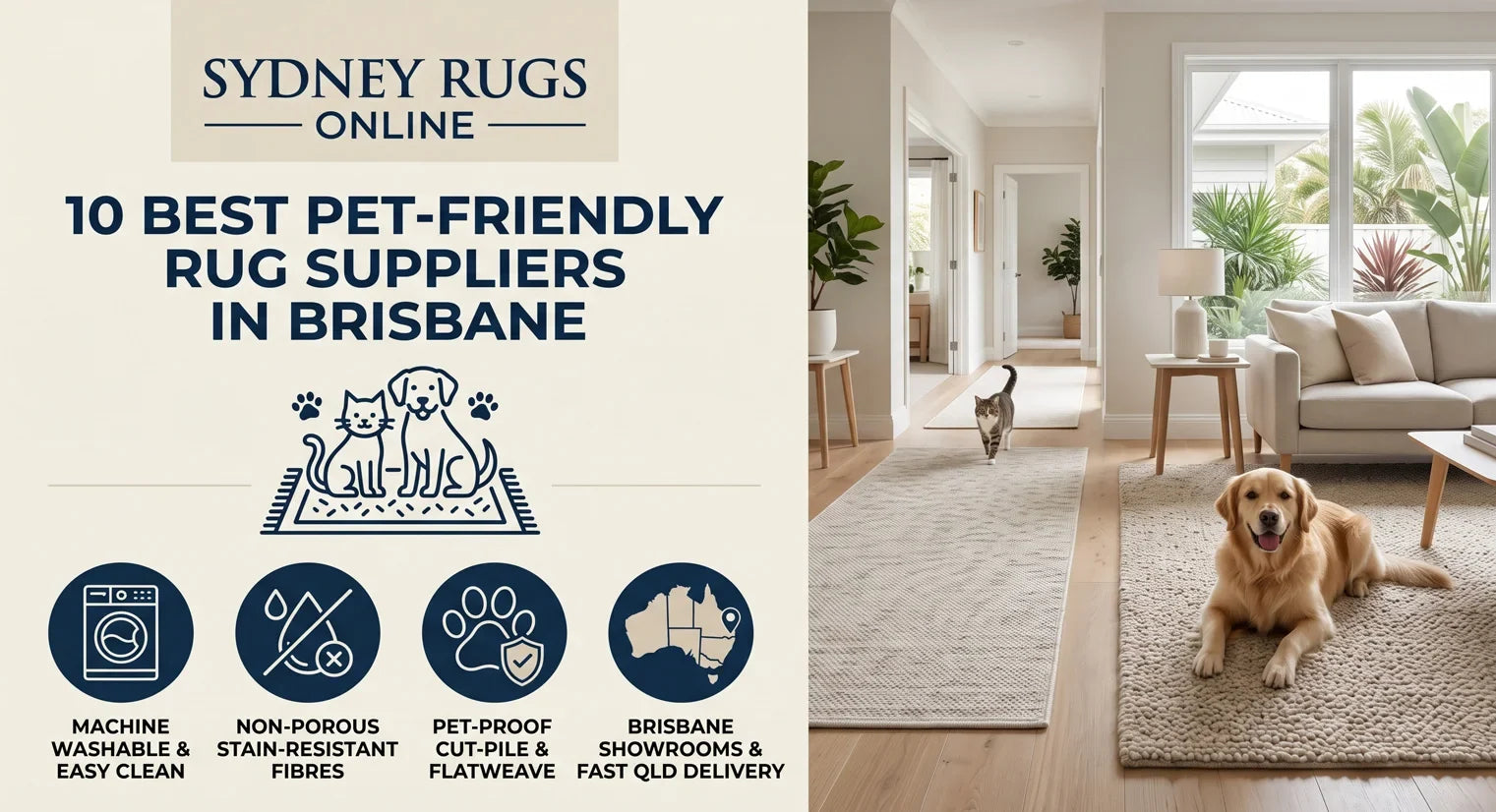 10 Best Pet-Friendly Rug Suppliers in Brisbane