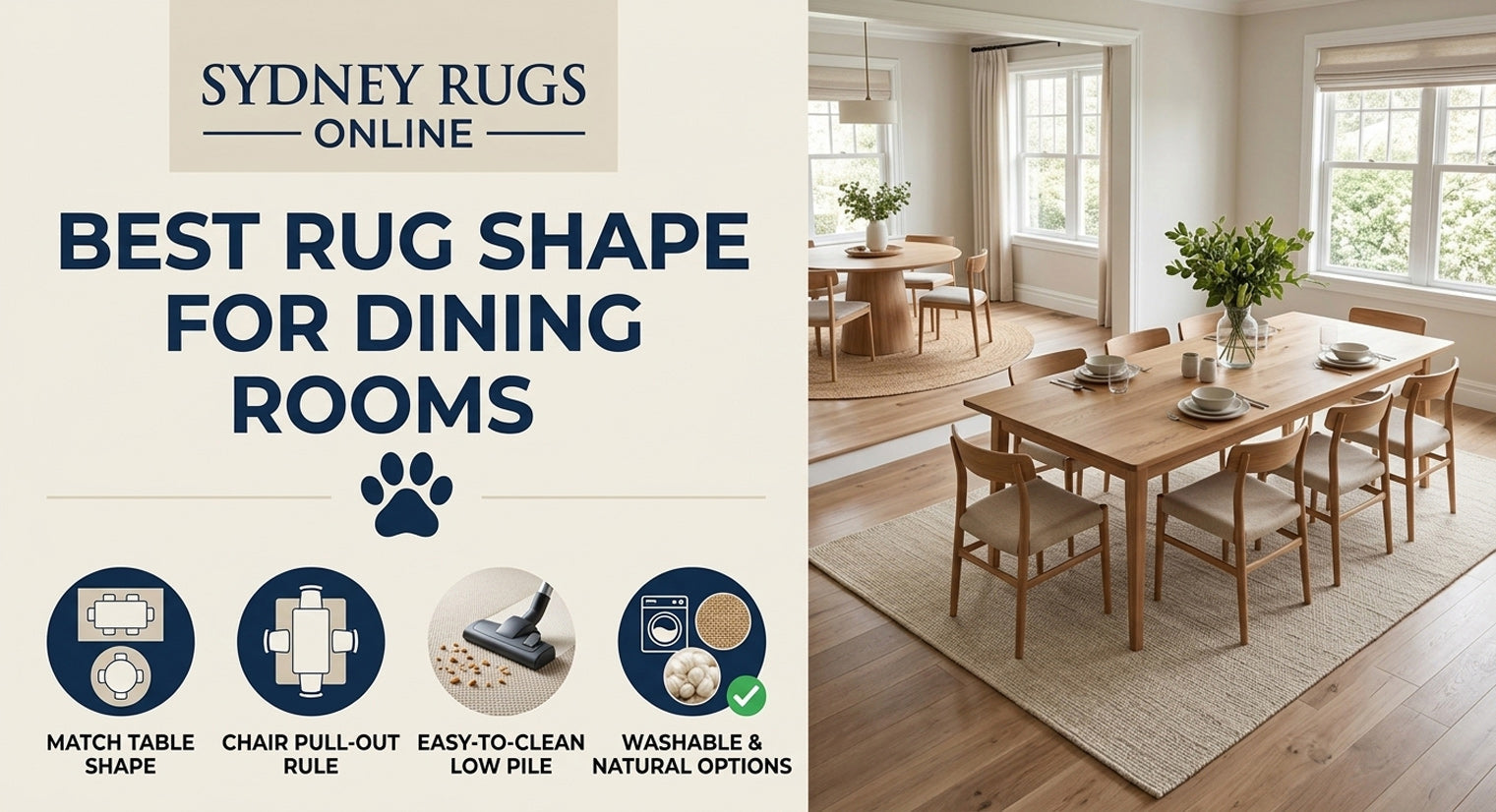 Best Rug Shape for Dining Rooms