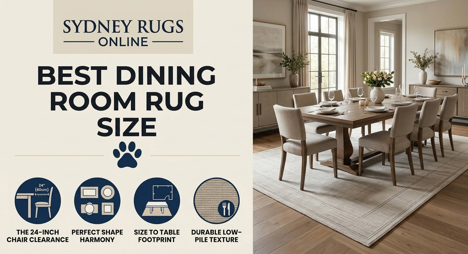 Best Dining Room Rug Size