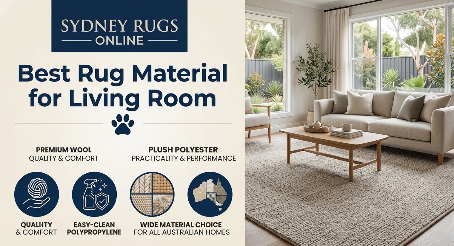 Best Rug Material for Living Room