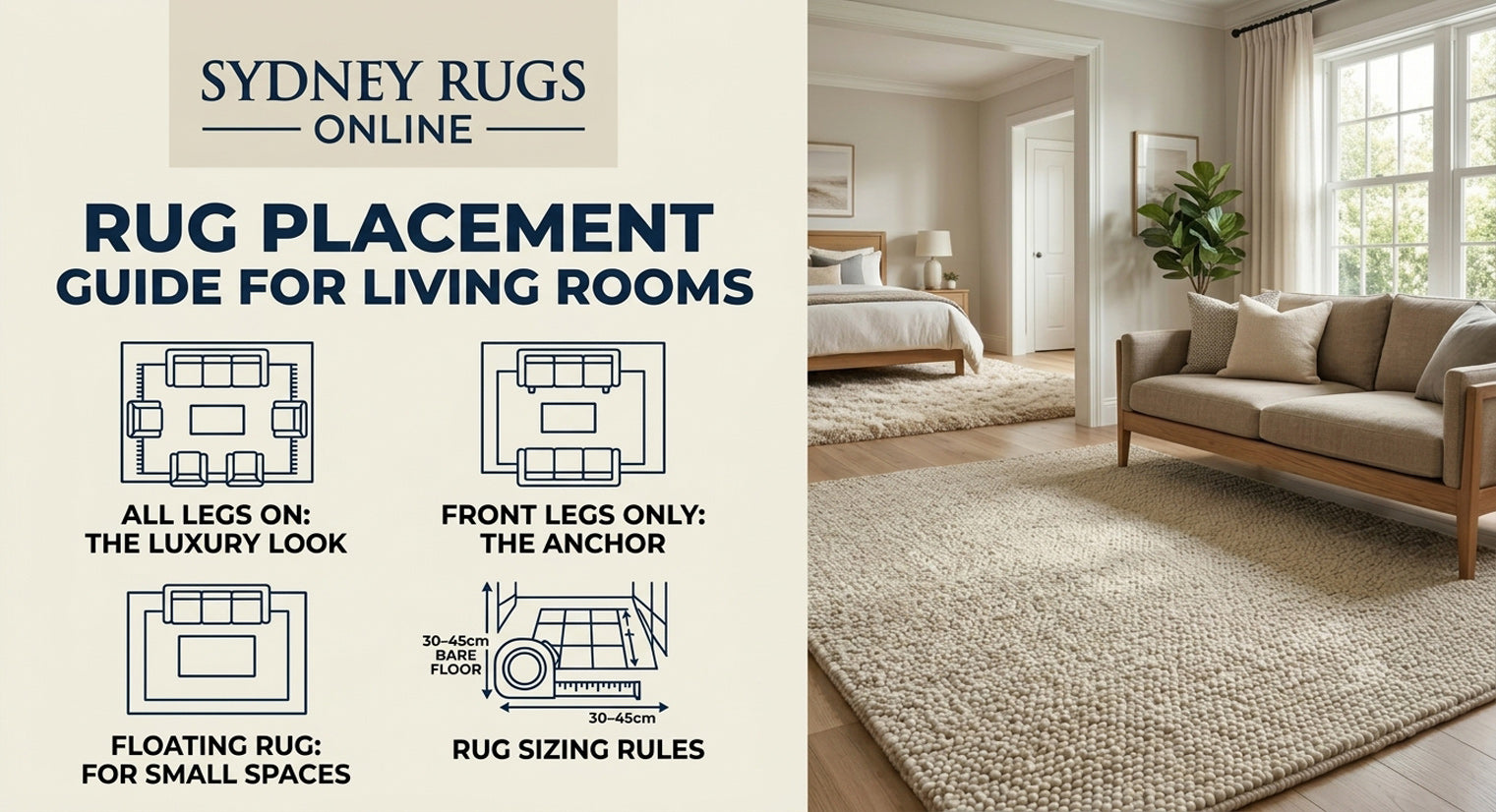 Rug Placement Guide for Living Rooms