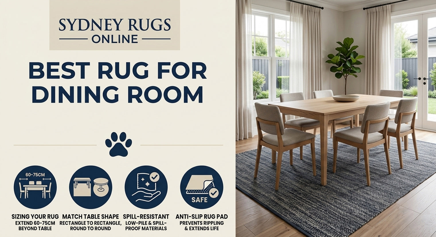 The Best Rug for Dining Room Tables