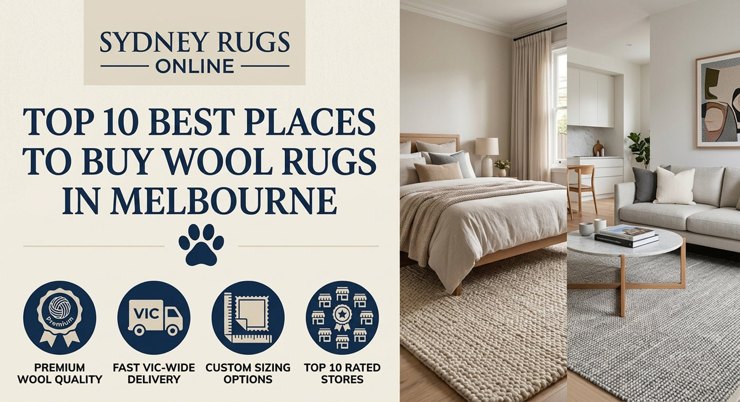 Top 10 Best Places to Buy Wool Rugs in Melbourne