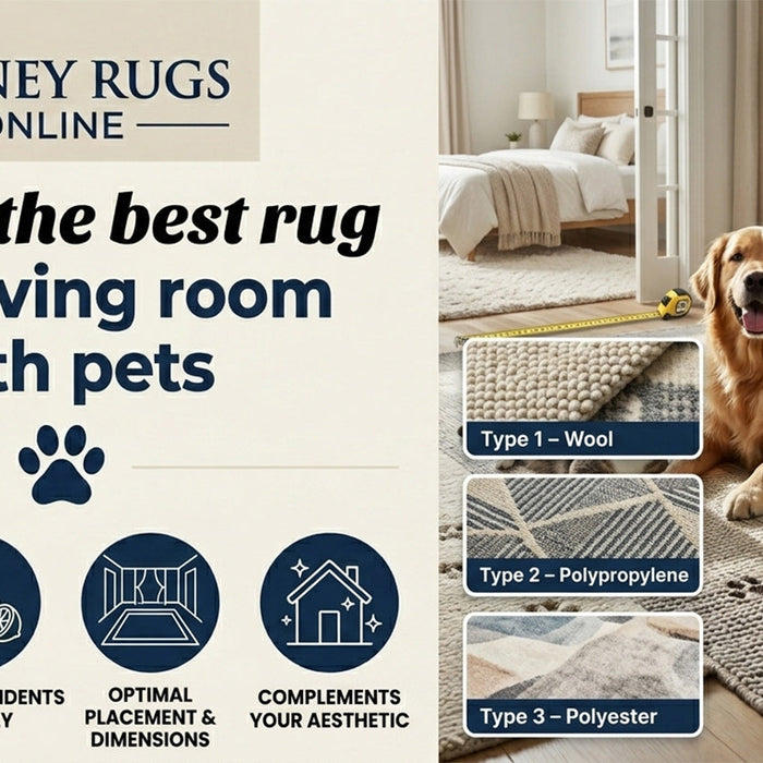What is the best rug for a living room with pets?