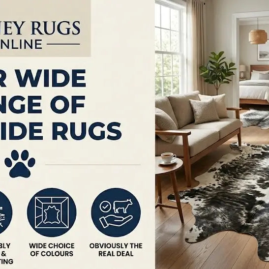 Our wide range of Cowhide Rugs at SydneyRugsOnline