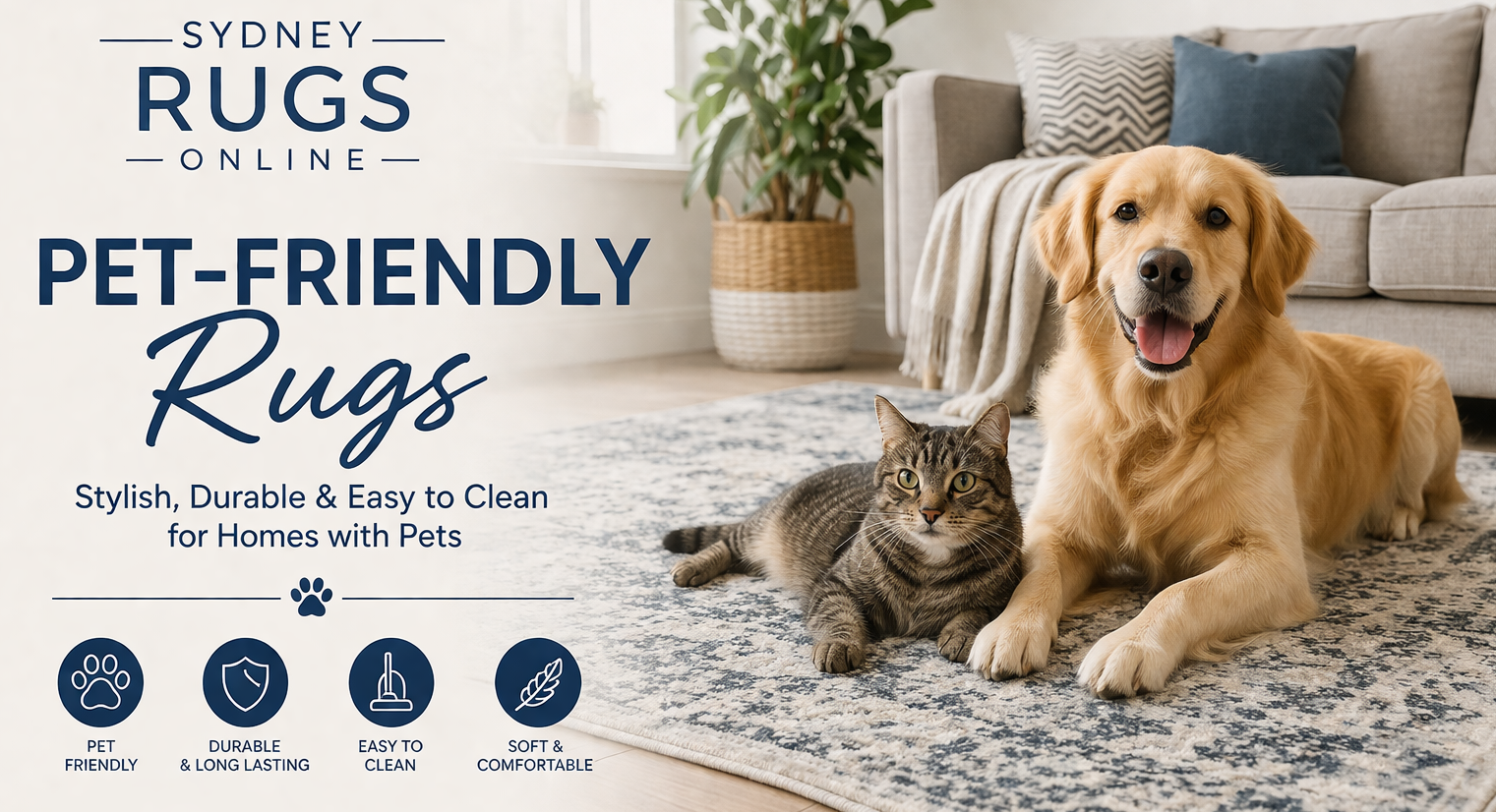 Pet-Friendly Rugs Australia: Best Rugs for Homes with Pets