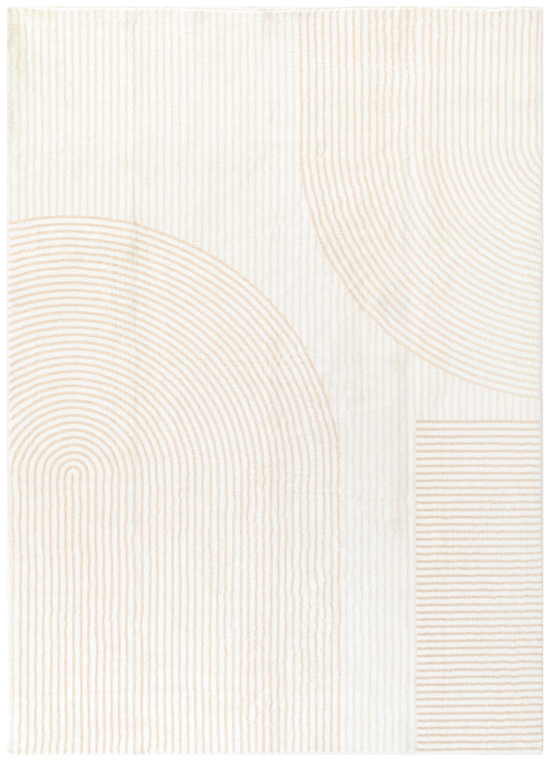 Drizzle Heat Cream Beige Rug