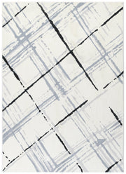 Drizzle Dew Cream Blue Rug