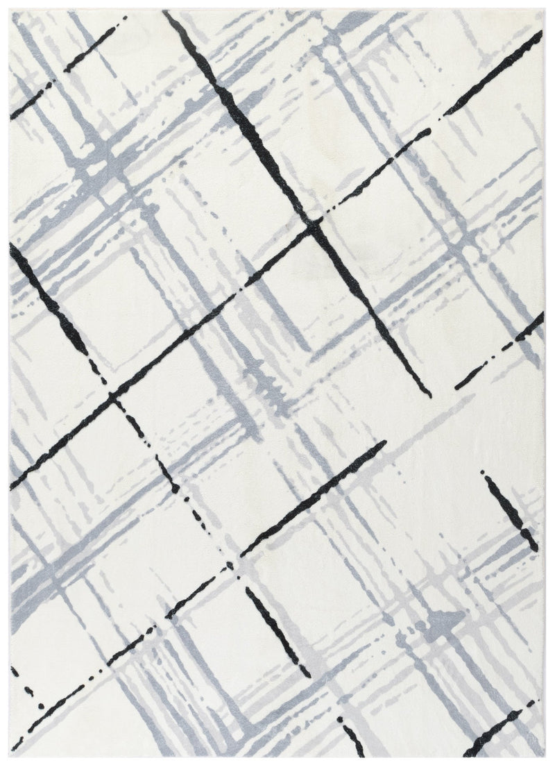 Drizzle Dew Cream Blue Rug