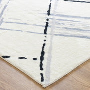 Drizzle Dew Cream Blue Rug