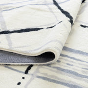 Drizzle Dew Cream Blue Rug