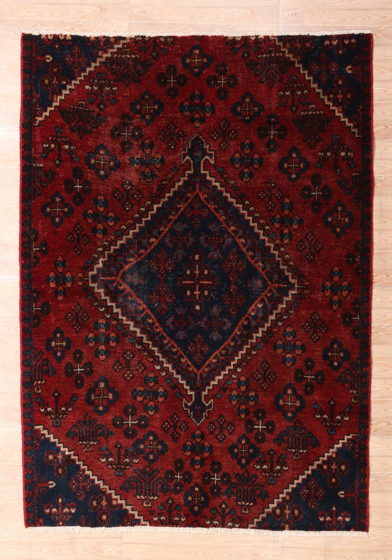 Afshon SY53 Medallion Red Navy Rug