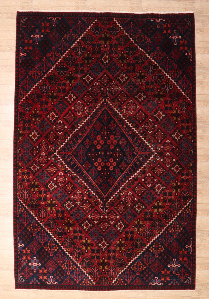 Afshon SY58 Geometric Red Rug