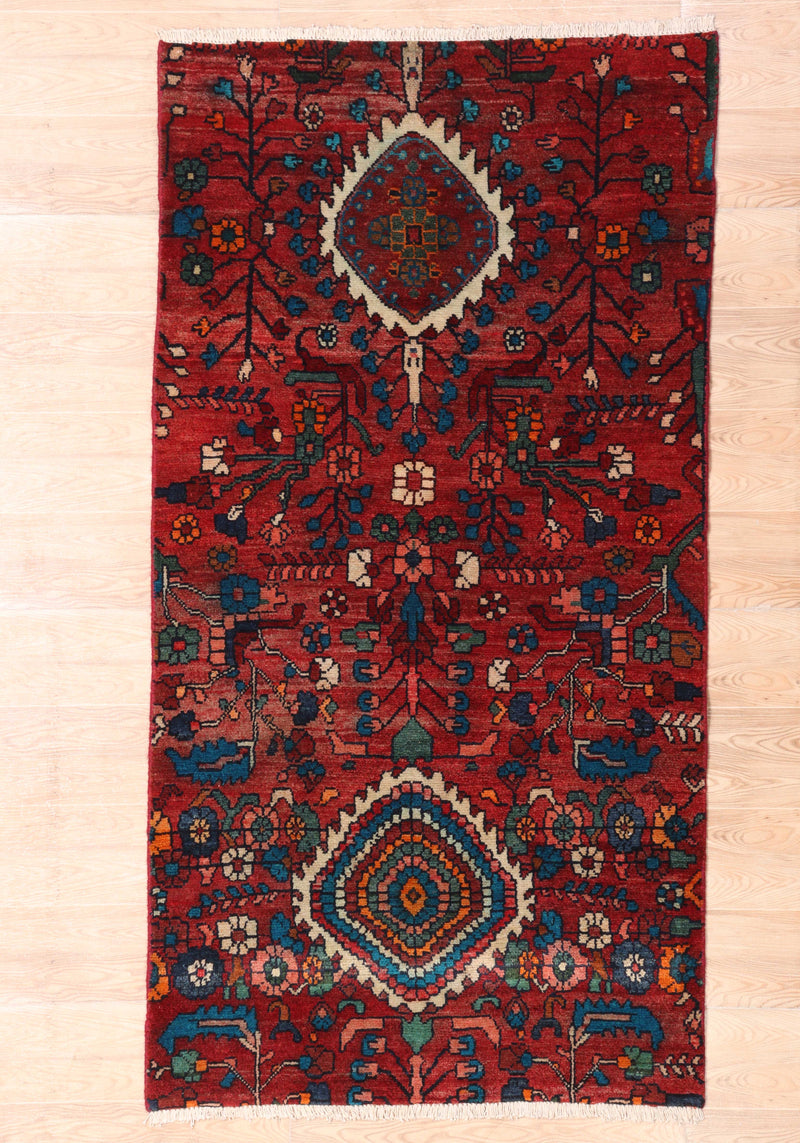 Afshon SY45 Twin Red Rug