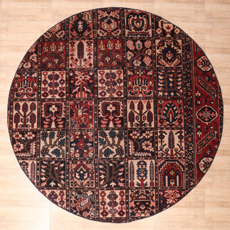 Afshon Bakhtiar Patch Blue Red Rug