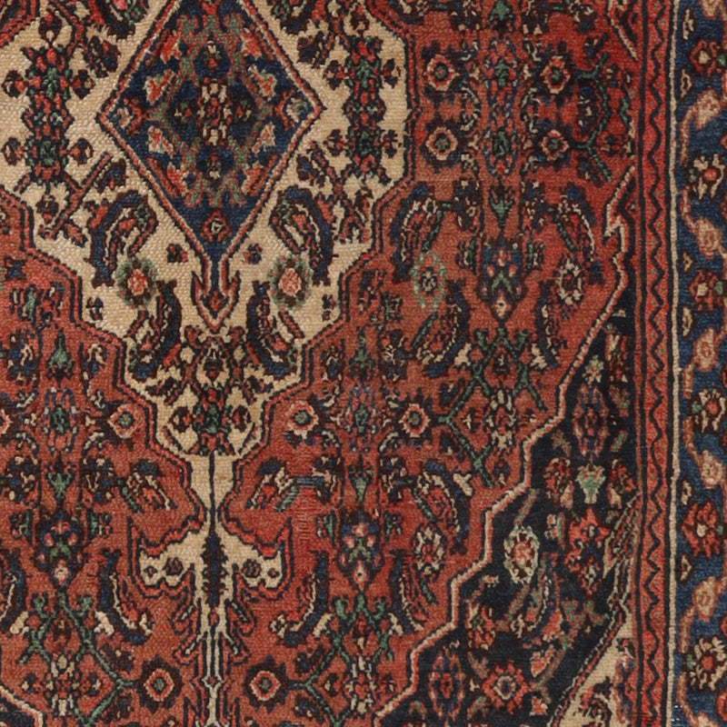 Afshon Persian Hamadan Rust Blue Rug