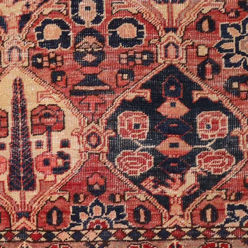 Afshon SY72 Four Flowers Round Rug