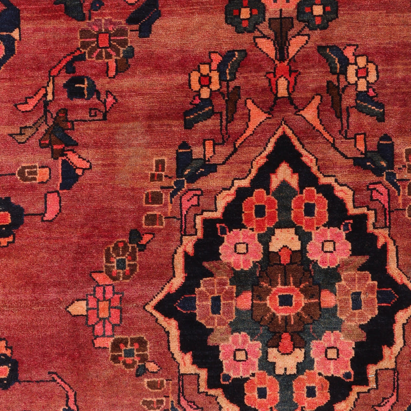 Afshon Persian Hamadan Red Blue Rug