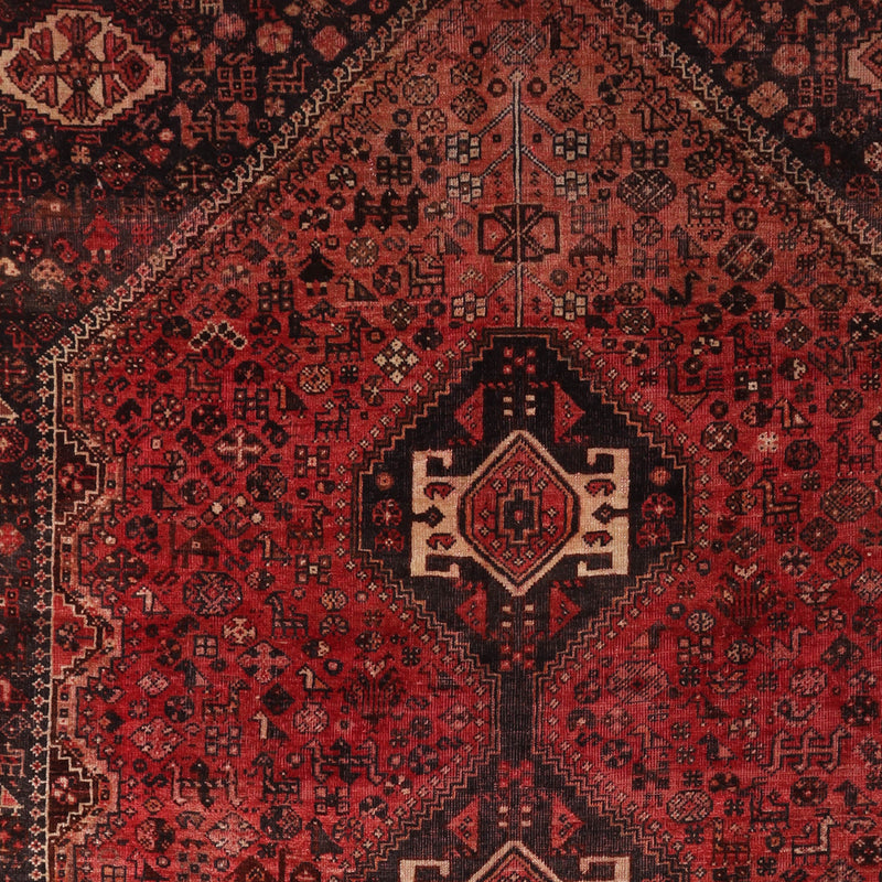 Afshon SY35 Shiraz Red Black Rug