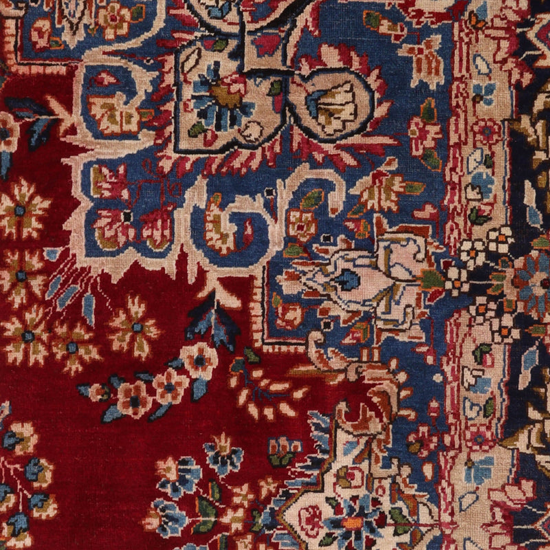 Afshon SY36 Yazd Red Blue Rug