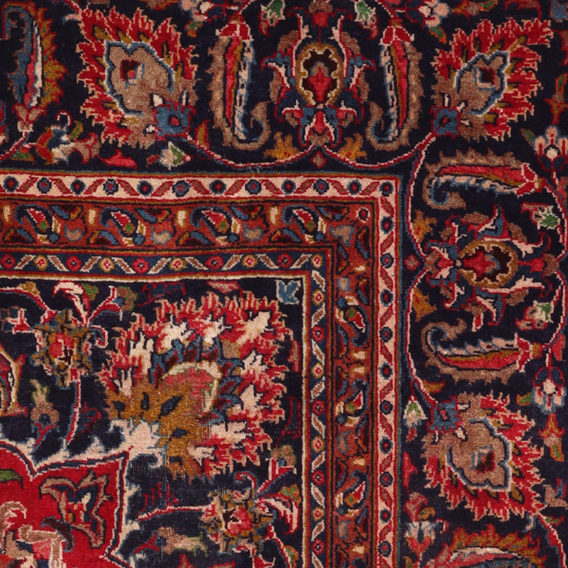 Afshon SY70 King Red Blue Round Rug