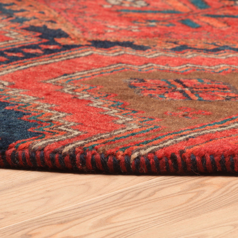 Afshon SY69 Red Black Oval Rug