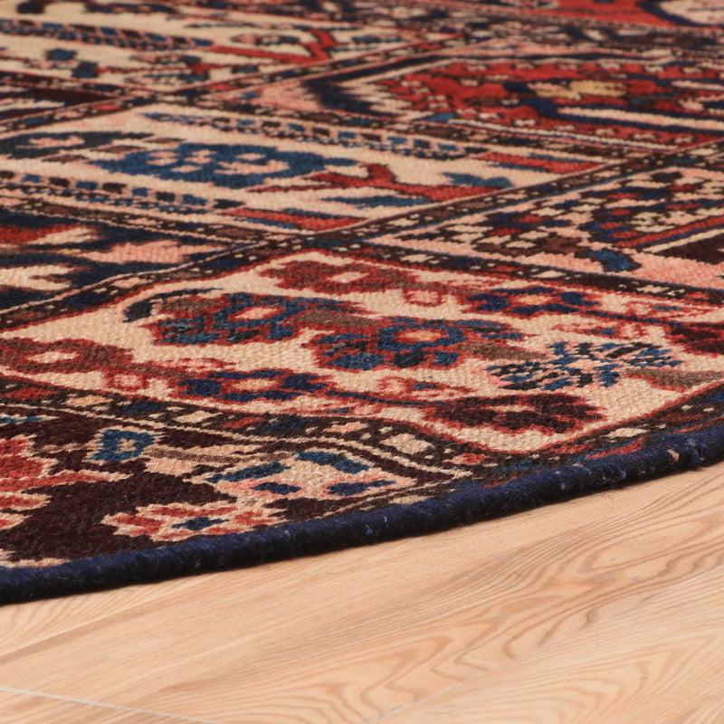 Afshon Bakhtiar Patch Blue Red Rug