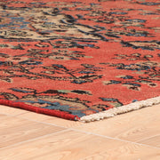Afshon Hamadan Medallion Red Blue Rug