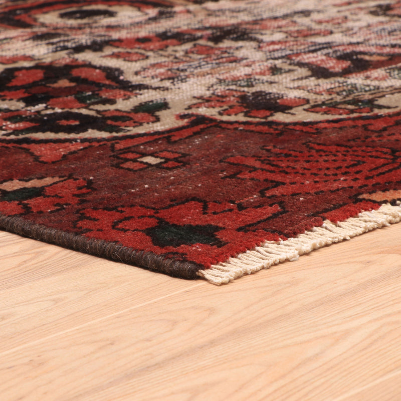 Afshon SY56 Vintage Flower Black Red Rug