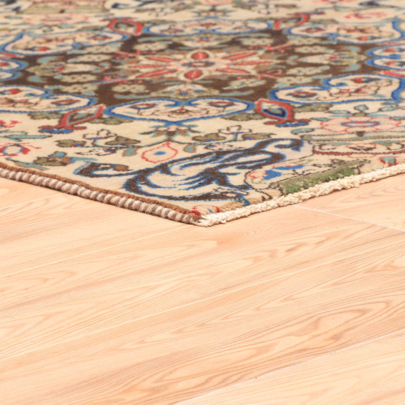 Afshon Persian Kashmar Cream Blue Rug