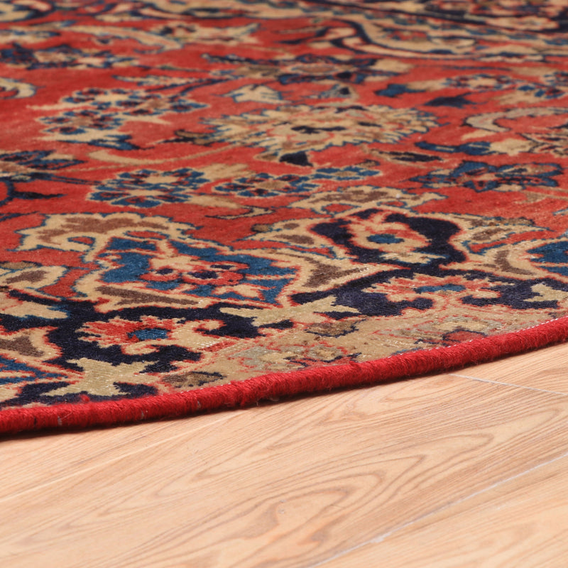 Afshon SY61  Corner Red Round Rug