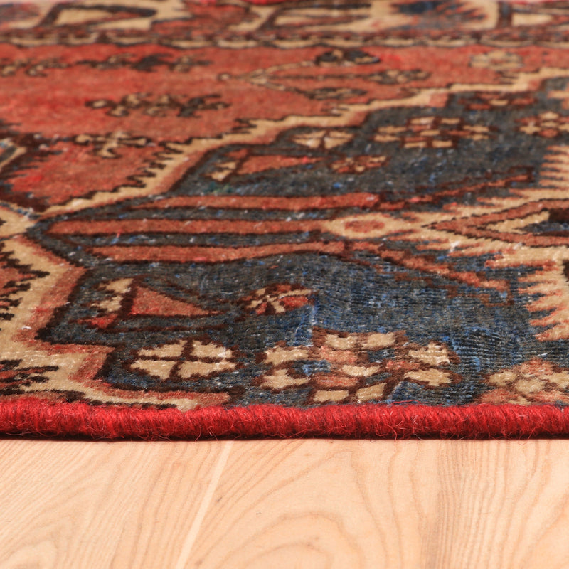 Afshon SY66 Red Blue Oval Rug