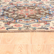 Afshon Persian Kashmar Cream Blue Rug