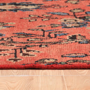 Afshon Hamadan Medallion Red Blue Rug