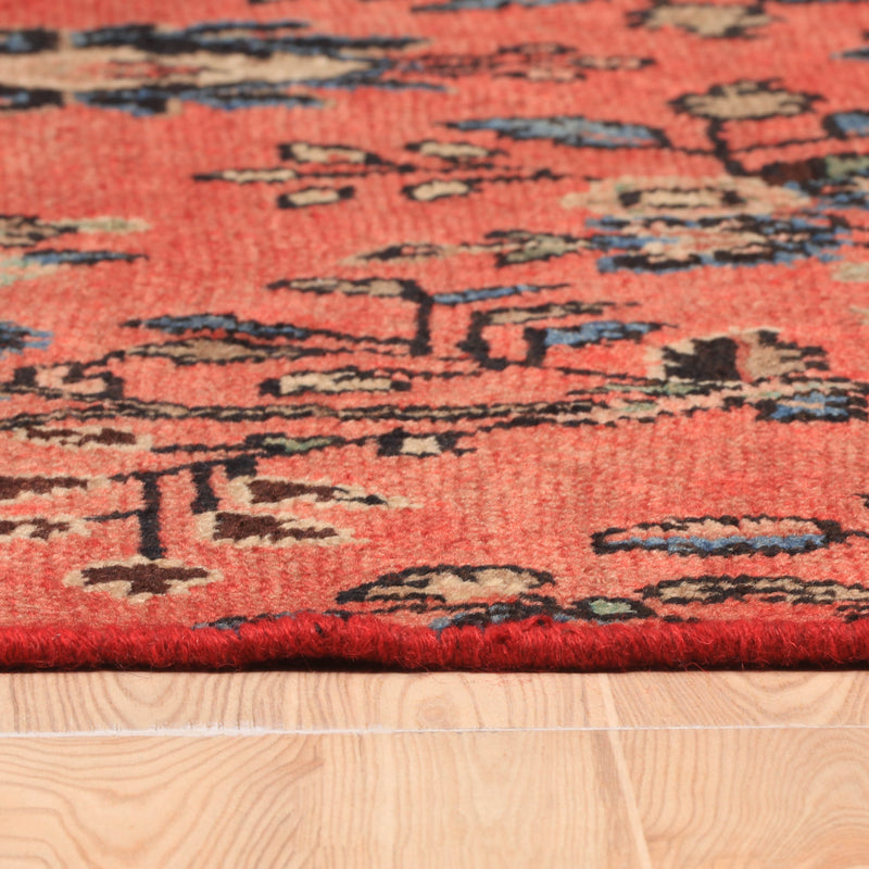 Afshon Hamadan Medallion Red Blue Rug
