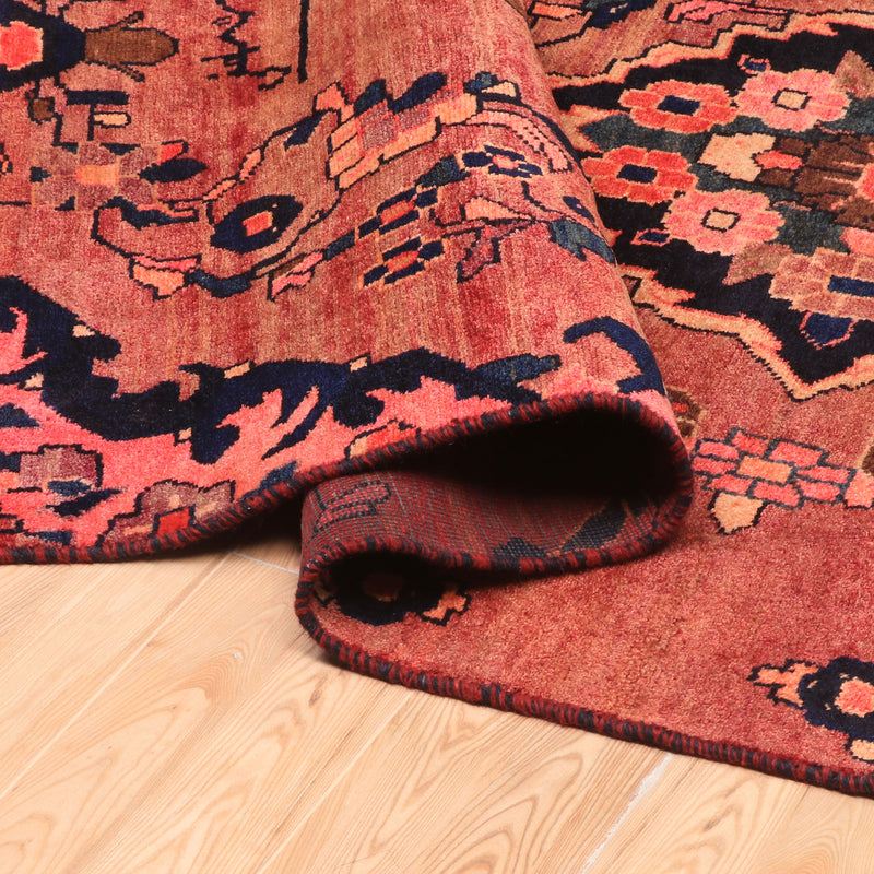 Afshon Persian Hamadan Red Blue Rug