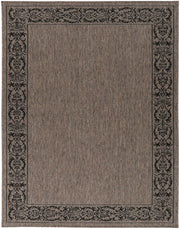 Sisalo Flower Bordered Beige Rug