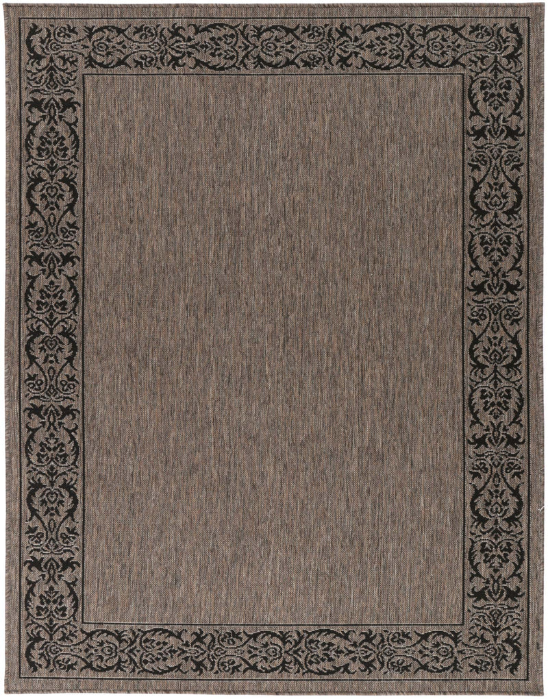 Sisalo Flower Bordered Beige Rug