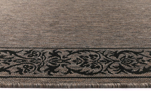 Sisalo Flower Bordered Beige Rug