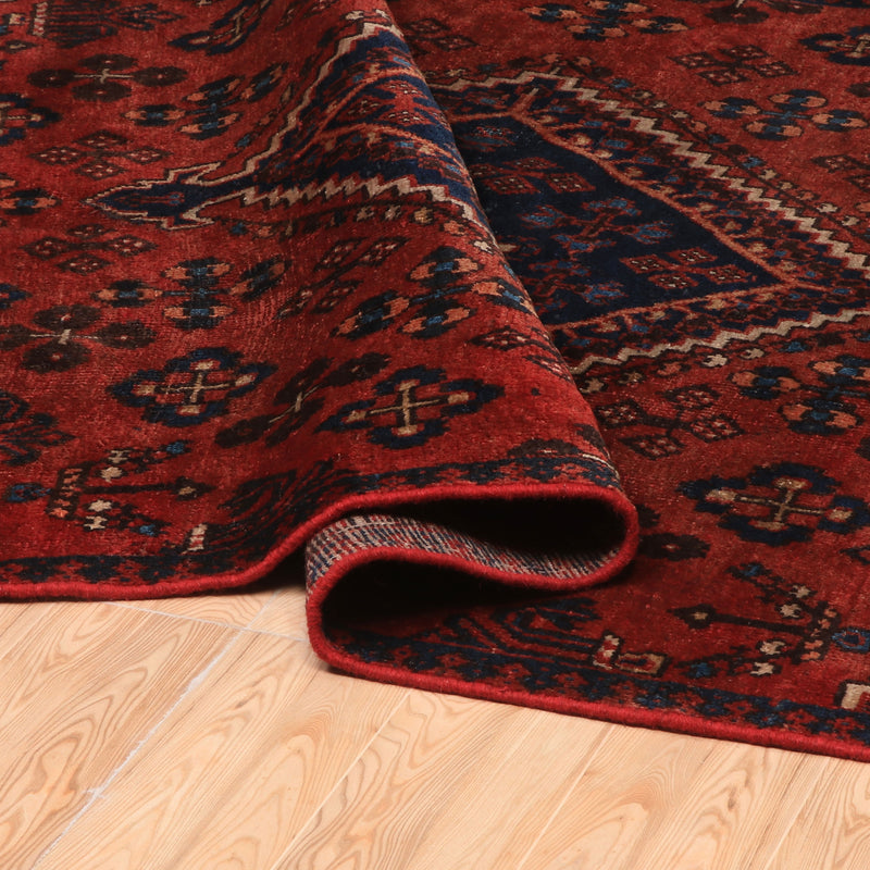 Afshon SY53 Medallion Red Navy Rug
