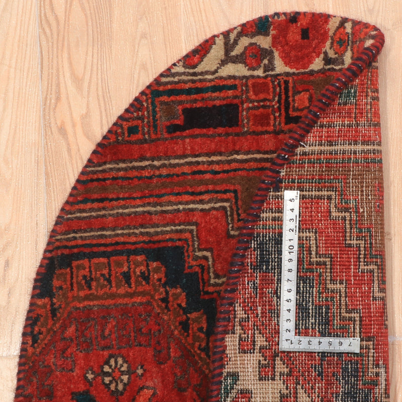 Afshon SY69 Red Black Oval Rug