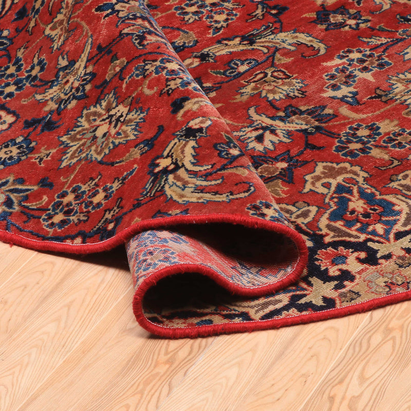 Afshon SY61  Corner Red Round Rug