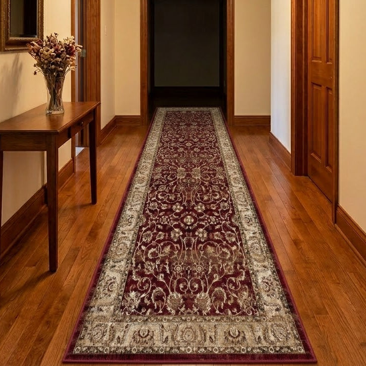 Royal Stately Red Runner Rug