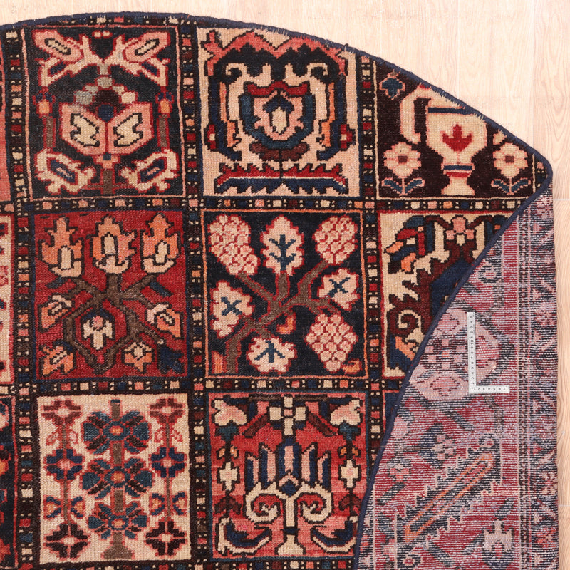 Afshon Bakhtiar Patch Blue Red Rug