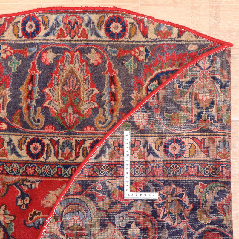 Afshon SY62 Flower Red Blue Round Rug