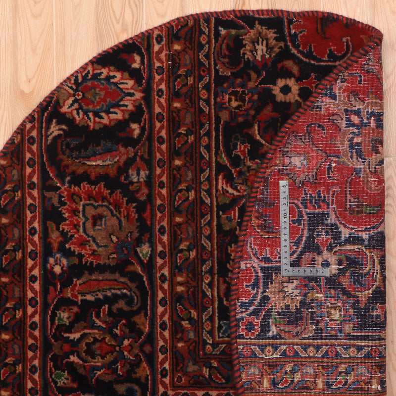 Afshon SY70 King Red Blue Round Rug