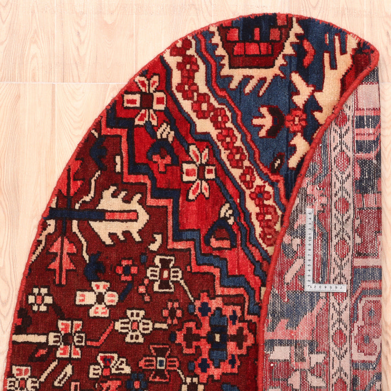 Afshon SY68 Red Black Oval Rug