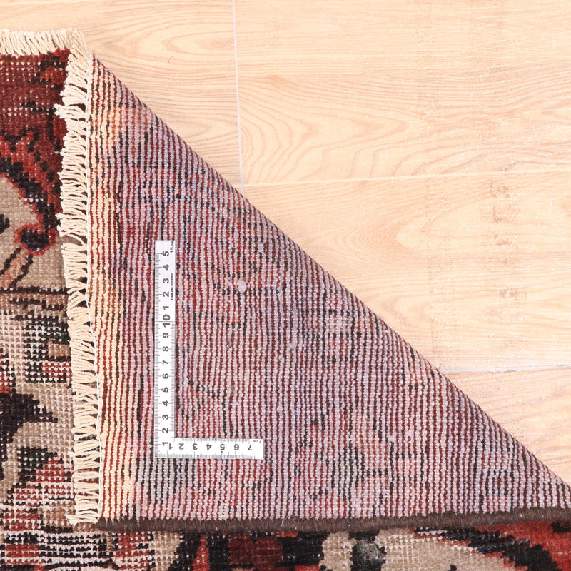 Afshon SY56 Vintage Flower Black Red Rug